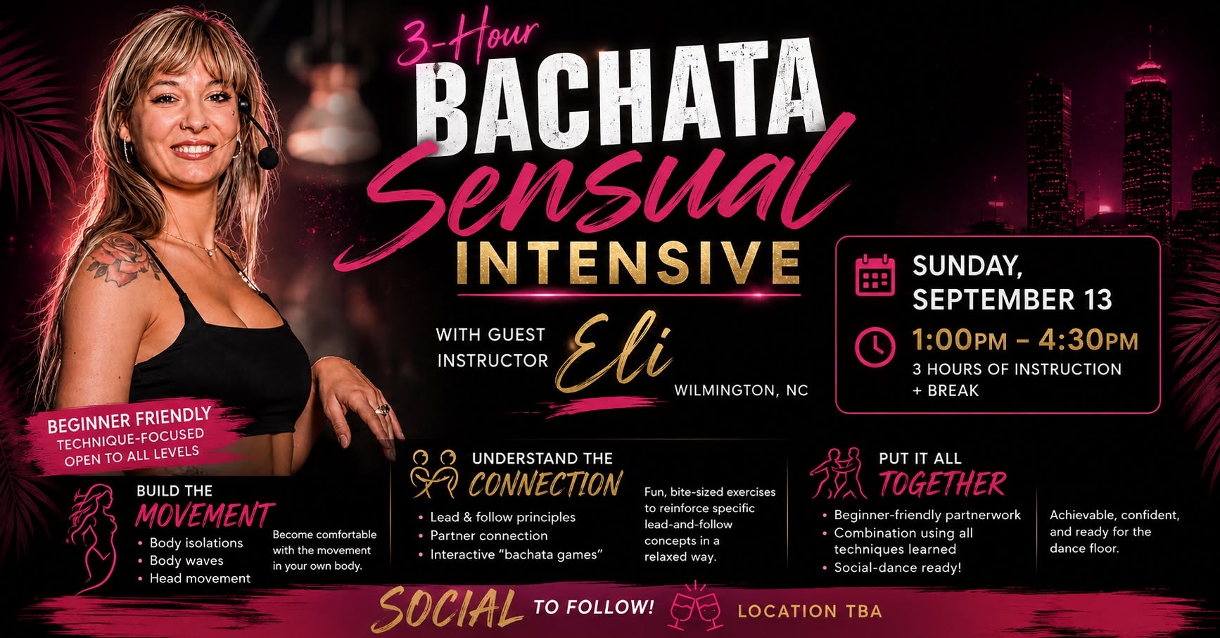 Bachata Sensual 3 Hour Intensive with Eli