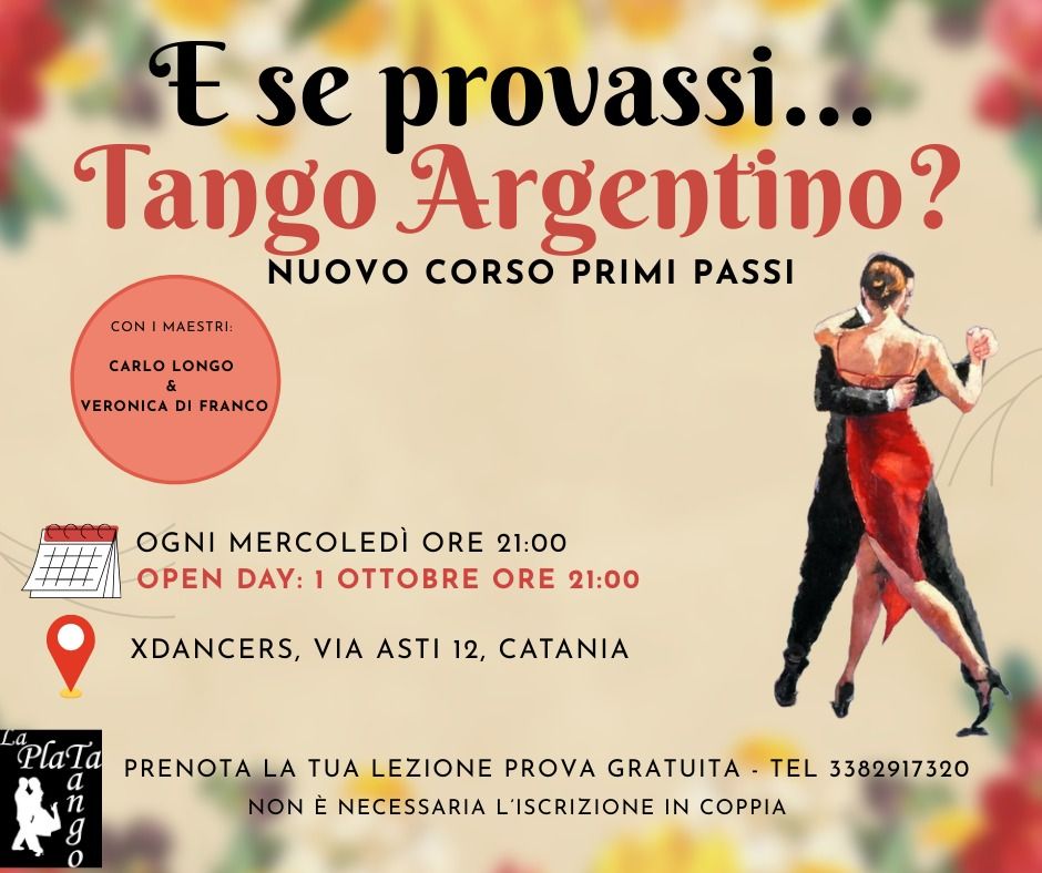 Lezione di prova gratuita di Tango Argentino per principianti assoluti a Catania