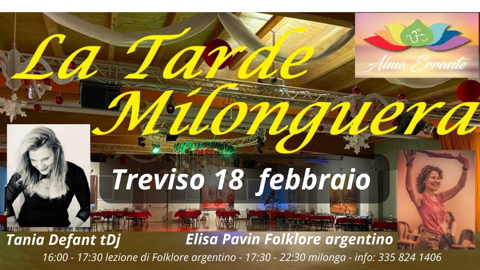 La Tarde Milonguera - Pomeridiana di tango a Treviso con lezione di Folklore argentino.