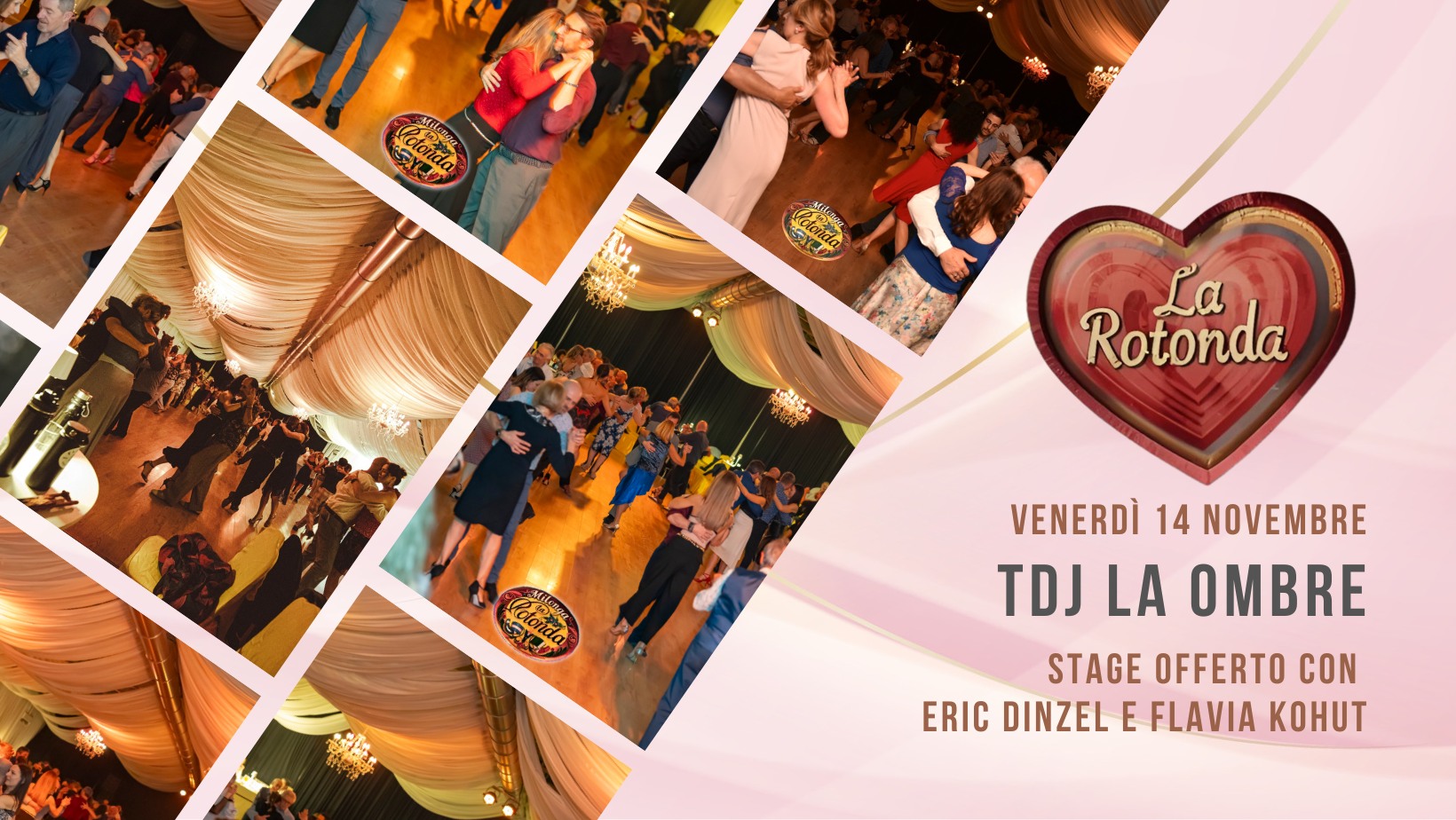 Venerdì 14 Novembre, Tdj La Ombre! Stage offerto con Eric Dinzel e Flavia Kohut!