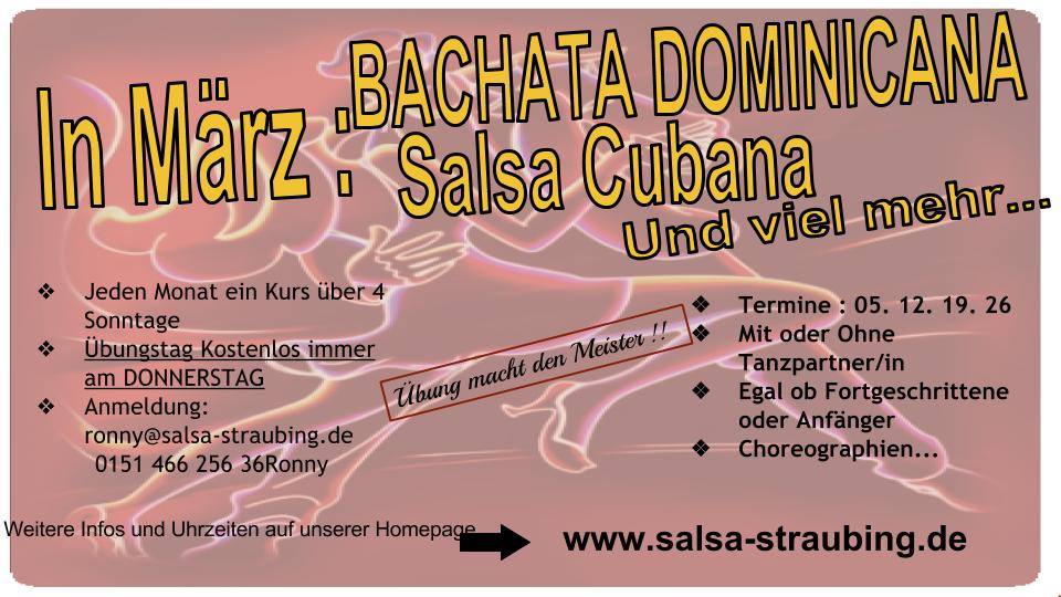 Bachata & Salsa Tanzkurse in März