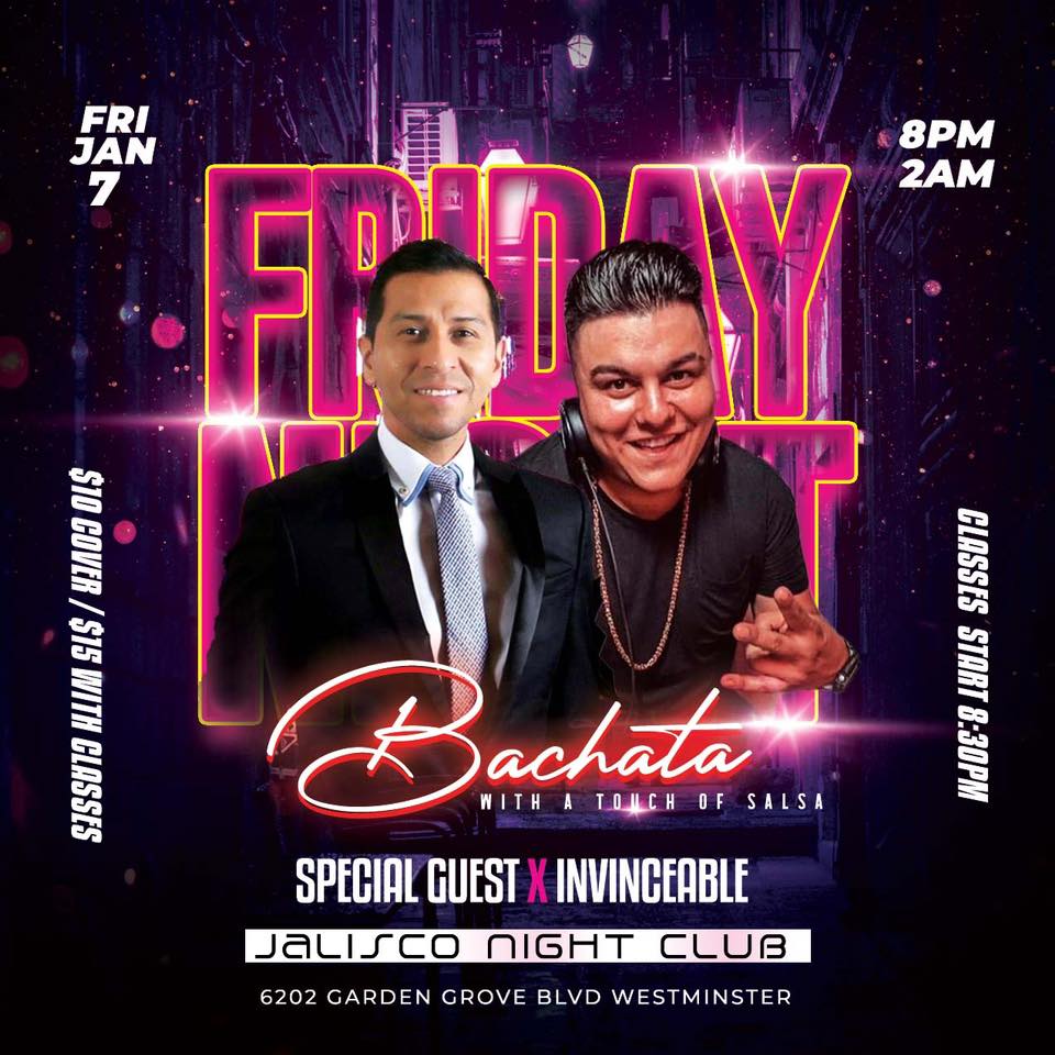 FRIDAY NIGHT BACHATA WITH A TOUCH OF SALSA