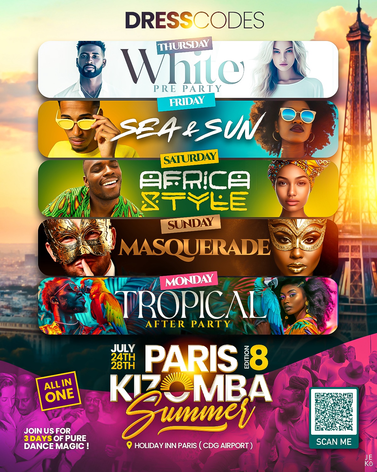 PARIS KIZOMBA SUMMER 2025. 8 Ed. Official