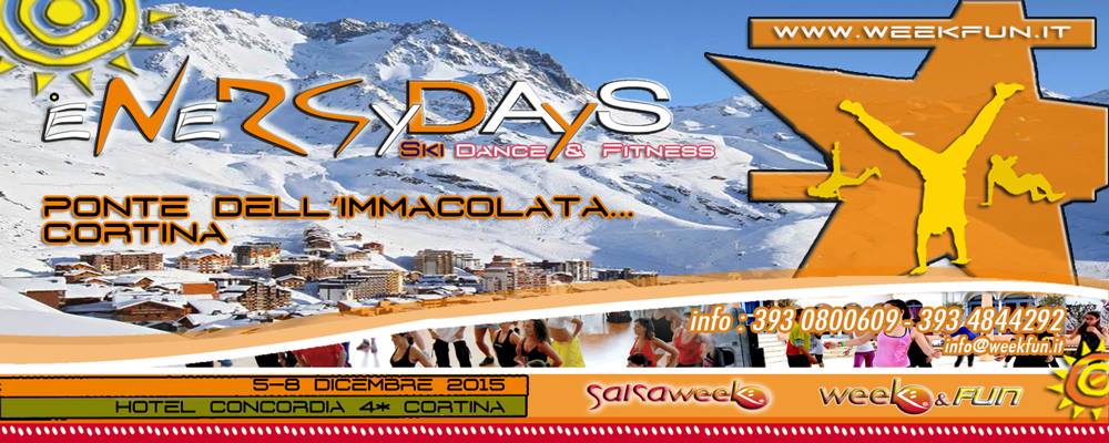 Energydays a Cortina Sci e Ballo per il ponte dell'Immacolata