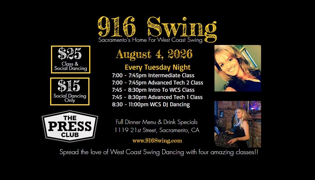 916 Swing, August 4, 2026 with Janelle Guido