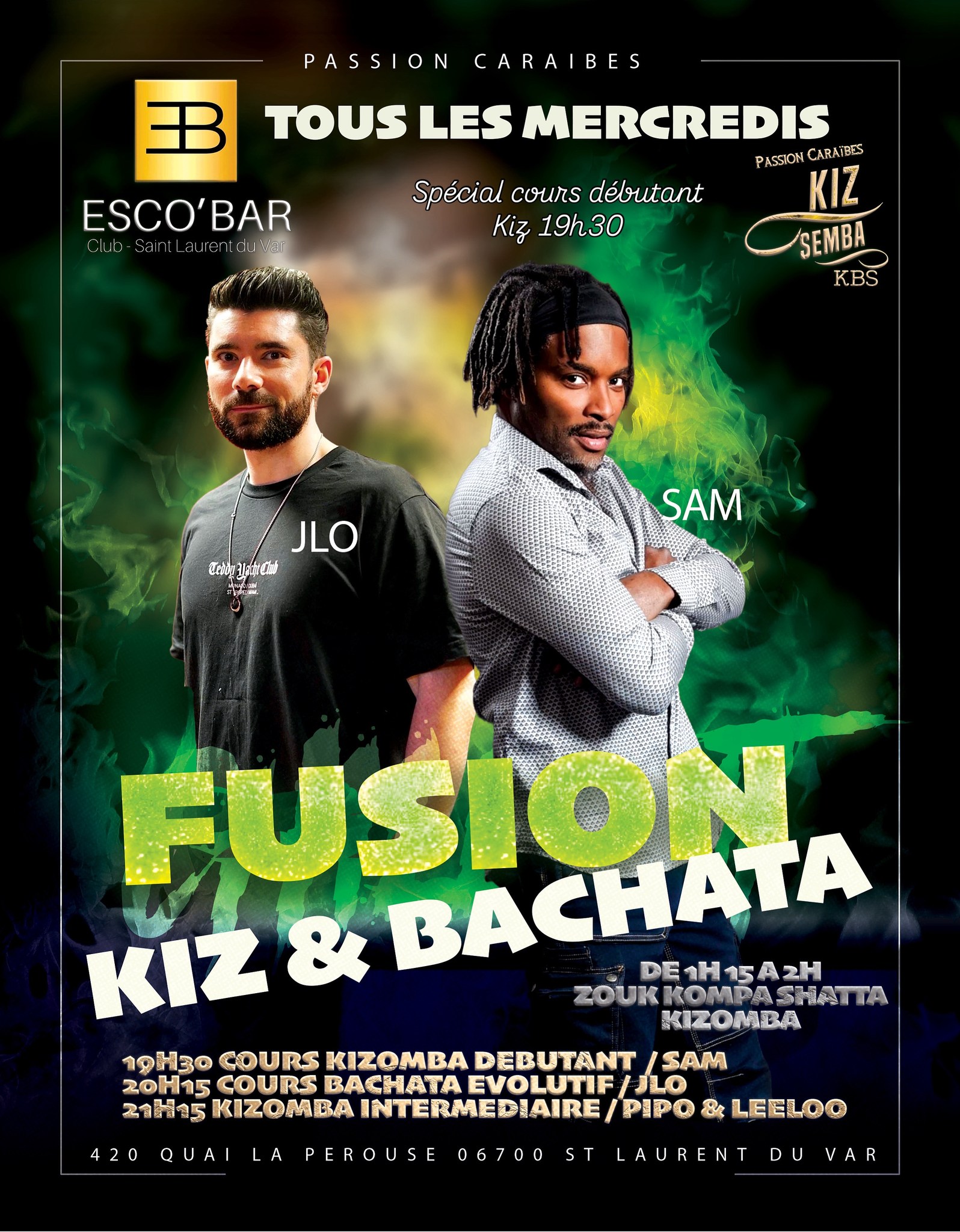 Cours et Soirée Bachata & Kizomba à Esco Bar