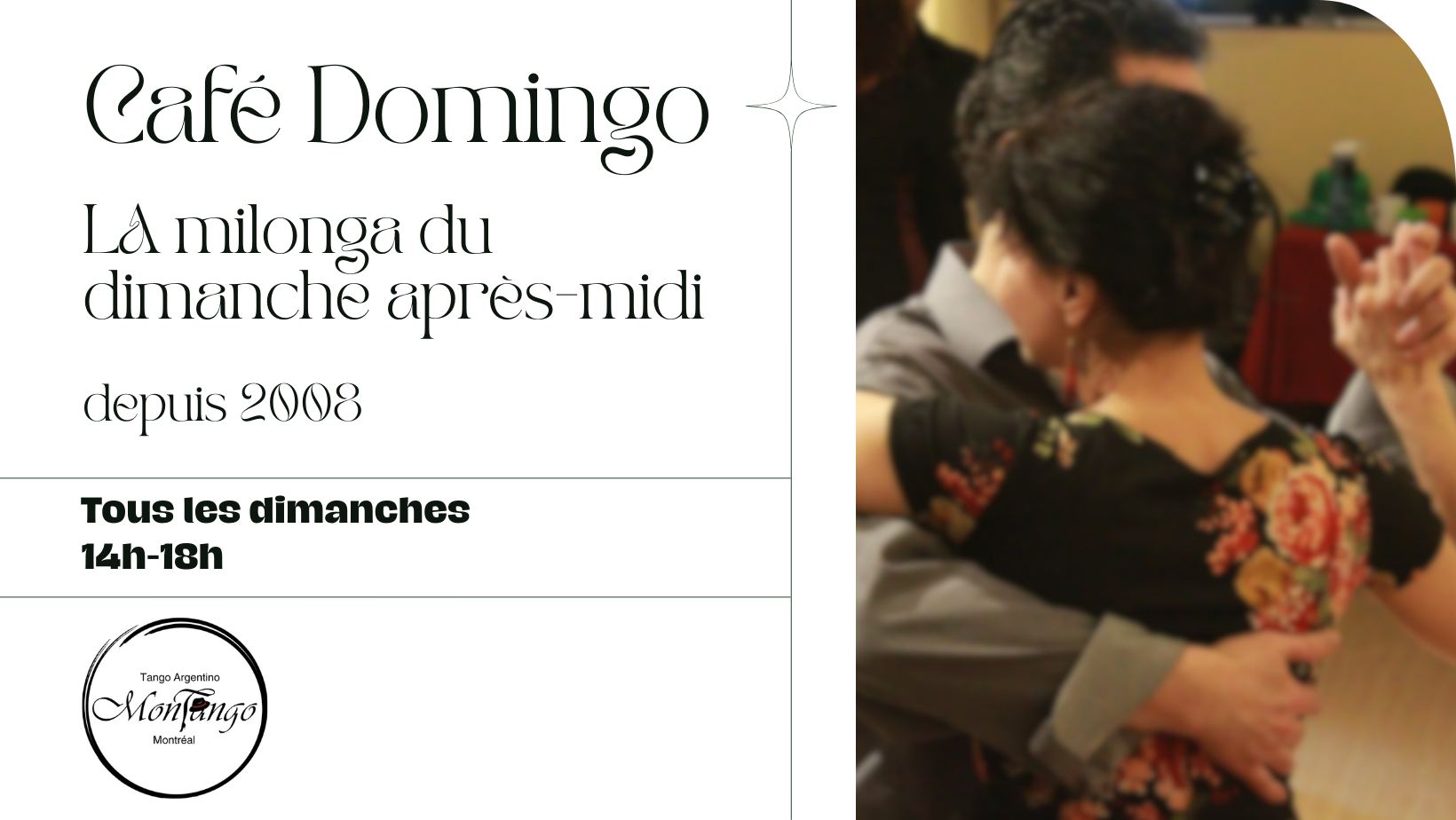 CAFÉ DOMINGO, la milonga du dimanche après-midi - DJ Wolf