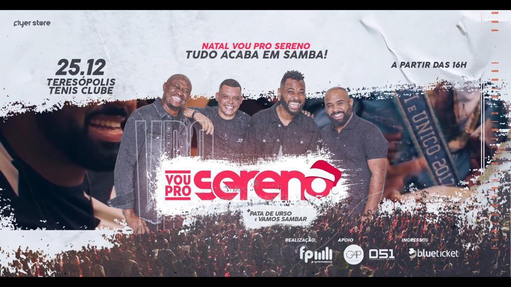 #ÉHOJE Vou Pro Sereno • 25.12 16h • Natal Tudo Acaba em Samba