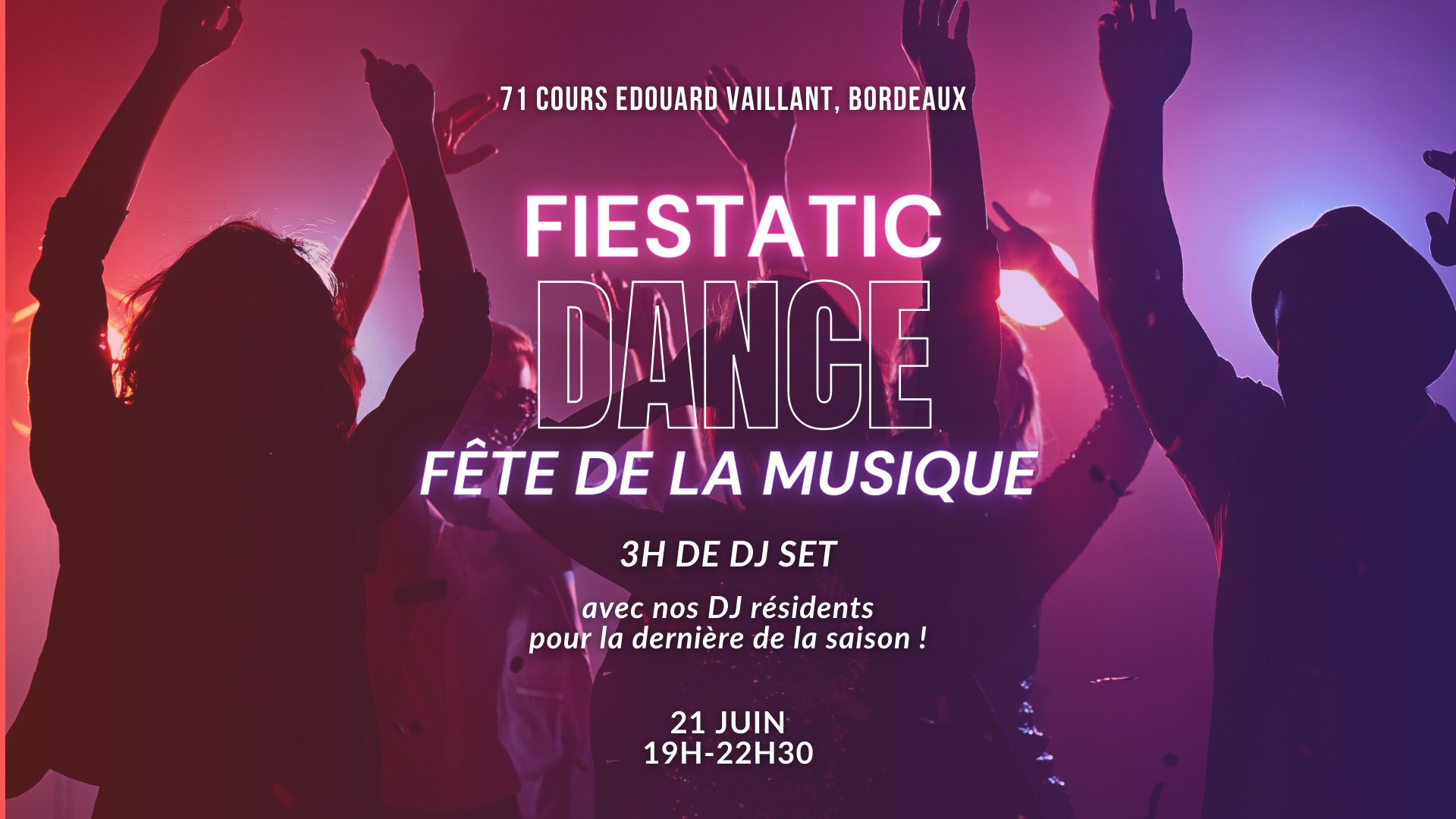🎵 FIESTATIC DANCE * FÊTE DE LA MUSIQUE * 3H de DJ set * 🎵
