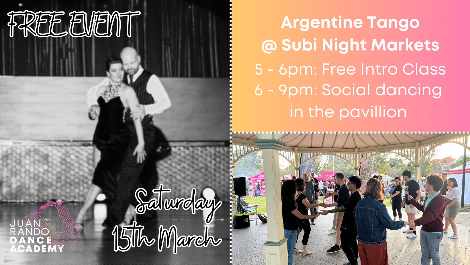 Free Tango Social @ the Subiaco Night Markets