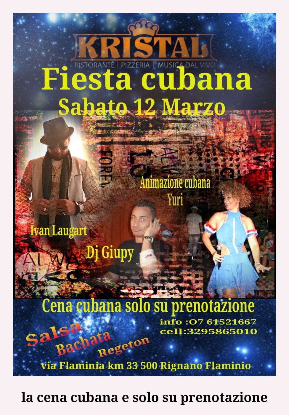 Fiesta Cubana sabato 12 MARZO