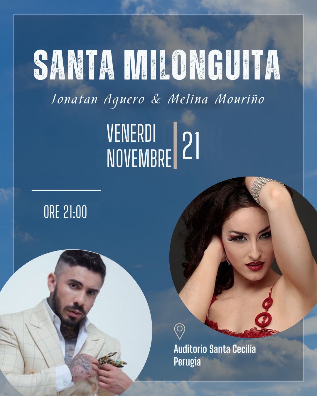 Santa Milonguita con Jonatan Agüero y Melina Mouriño