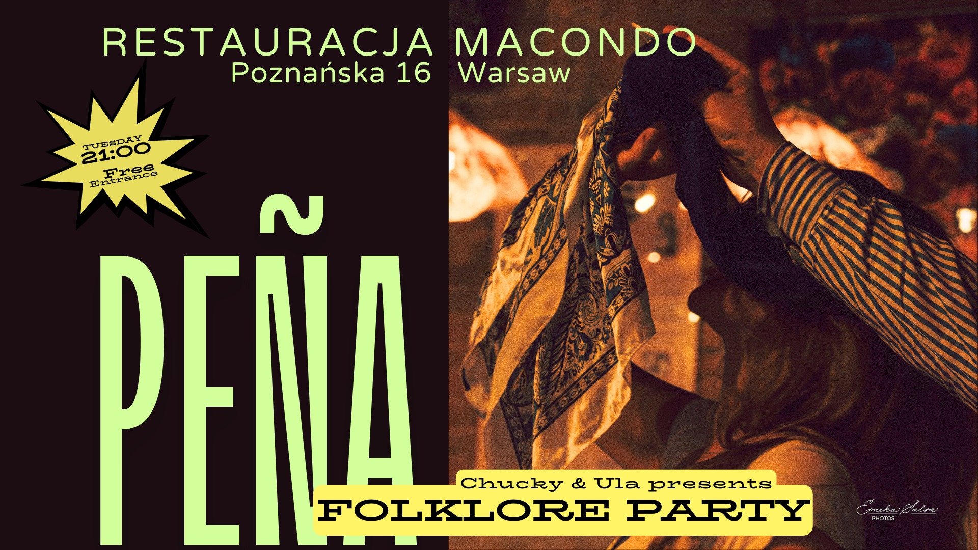 Free FOLKLORE Party at Macondo by Chucky & Ula