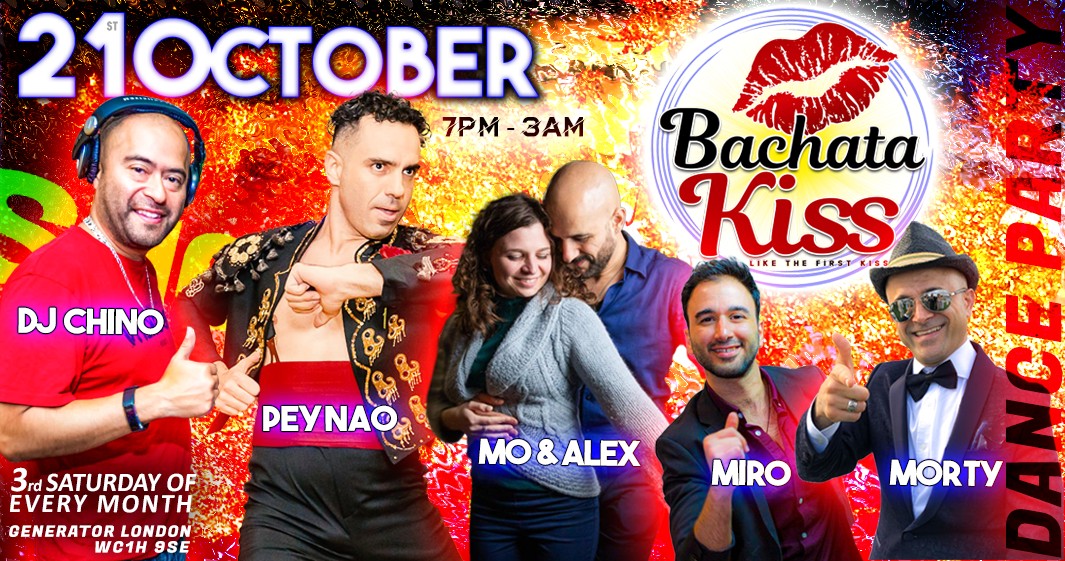Bachata Kiss, October - Bachata classes and parties in London
