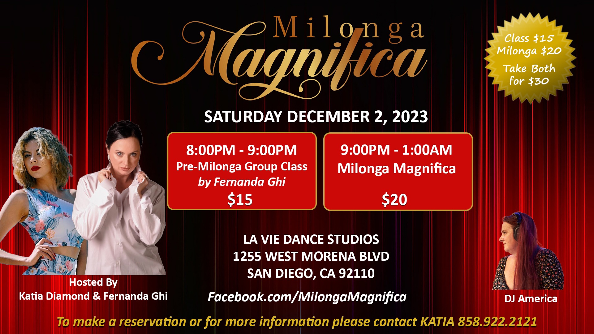 Milonga Magnifica at La Vie Dance Studios Dec 2,2023