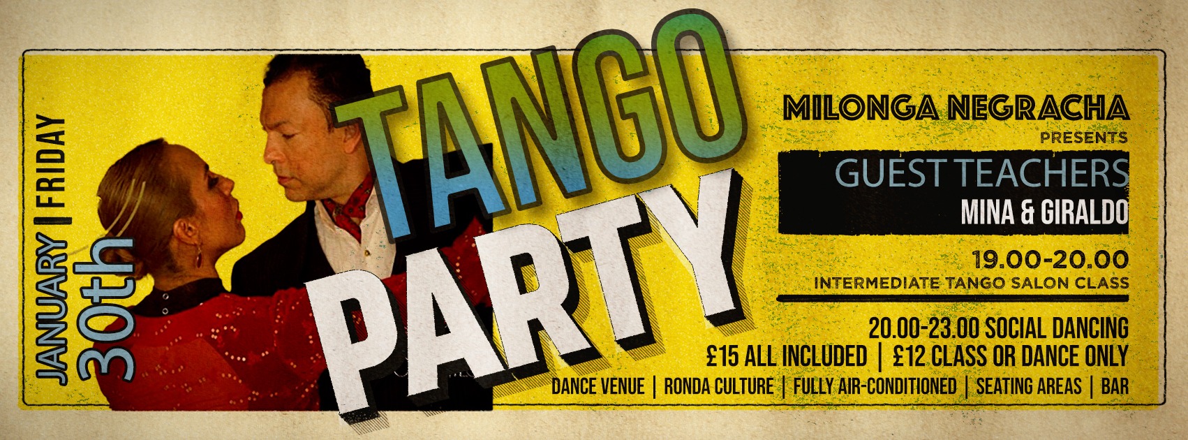 FRIDAY 30.01.25 at Negracha KINGSTON f. MINA & GIRALDO of CORRIENTES Club