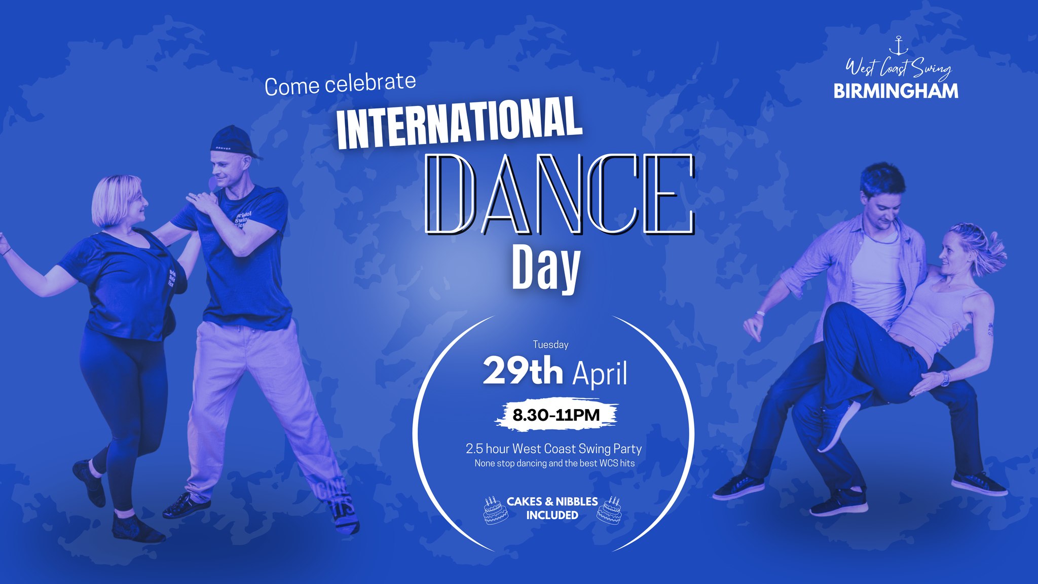 Tuesday West Coast Swing International Dance Day Party Birmingham