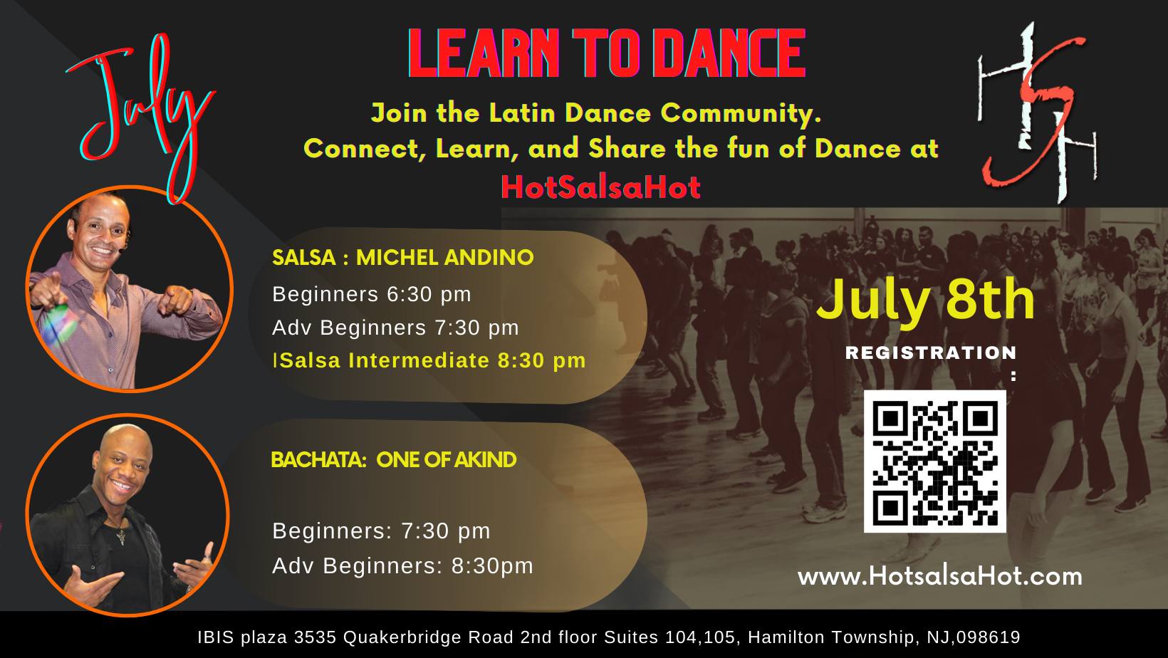 HotSalsaHot July cycle classes