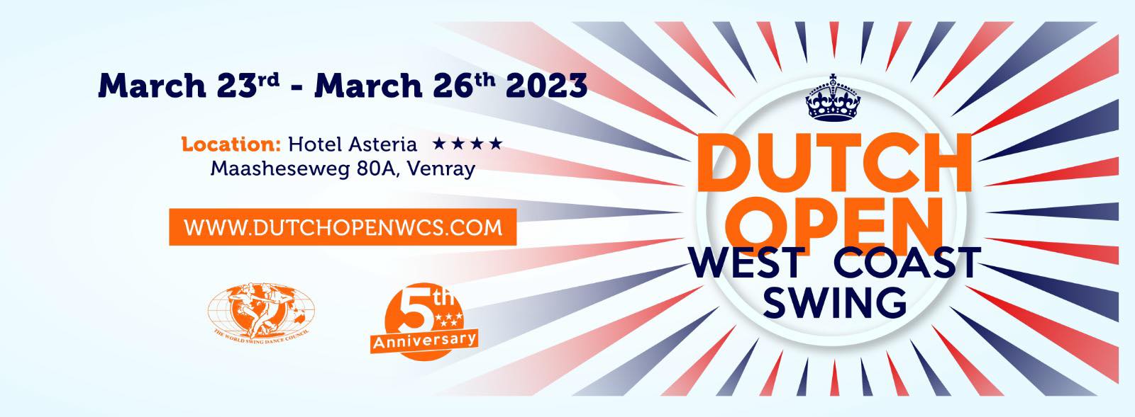 Dutch Open west coast swing 5th Anniversary; 2023