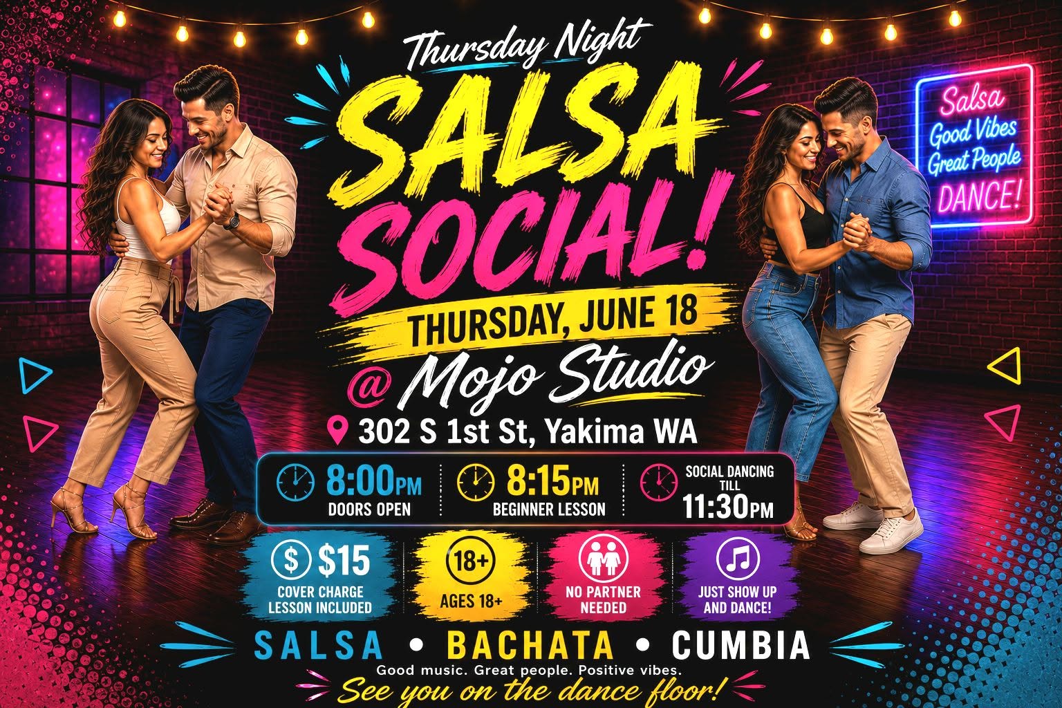 Thursday Night Salsa Social @ Mojo Studio - June 18
