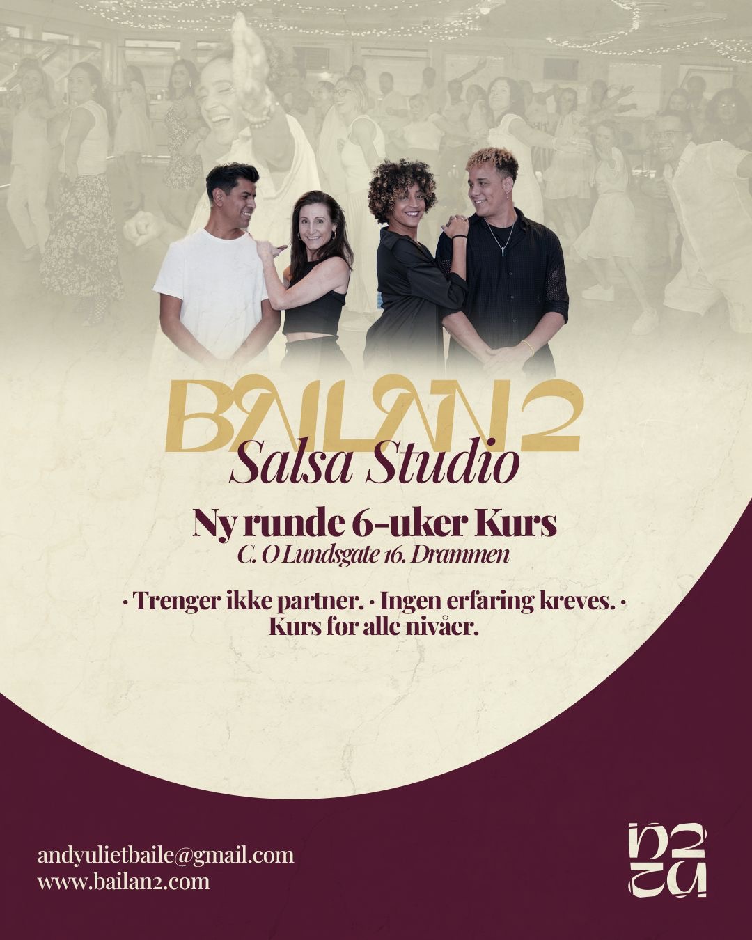 Bailan2 Drammen 5 weeks from 12th NOVEMBER