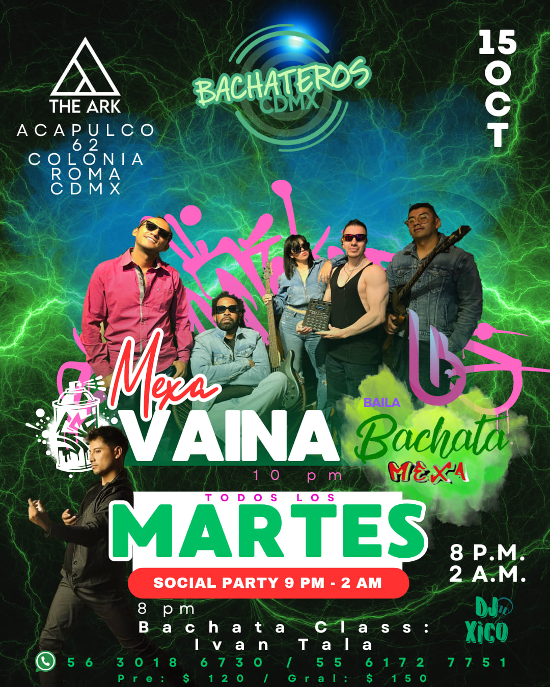 Martes Bachateros CDMX ❤️ Bachata Mexa en concierto 🪇