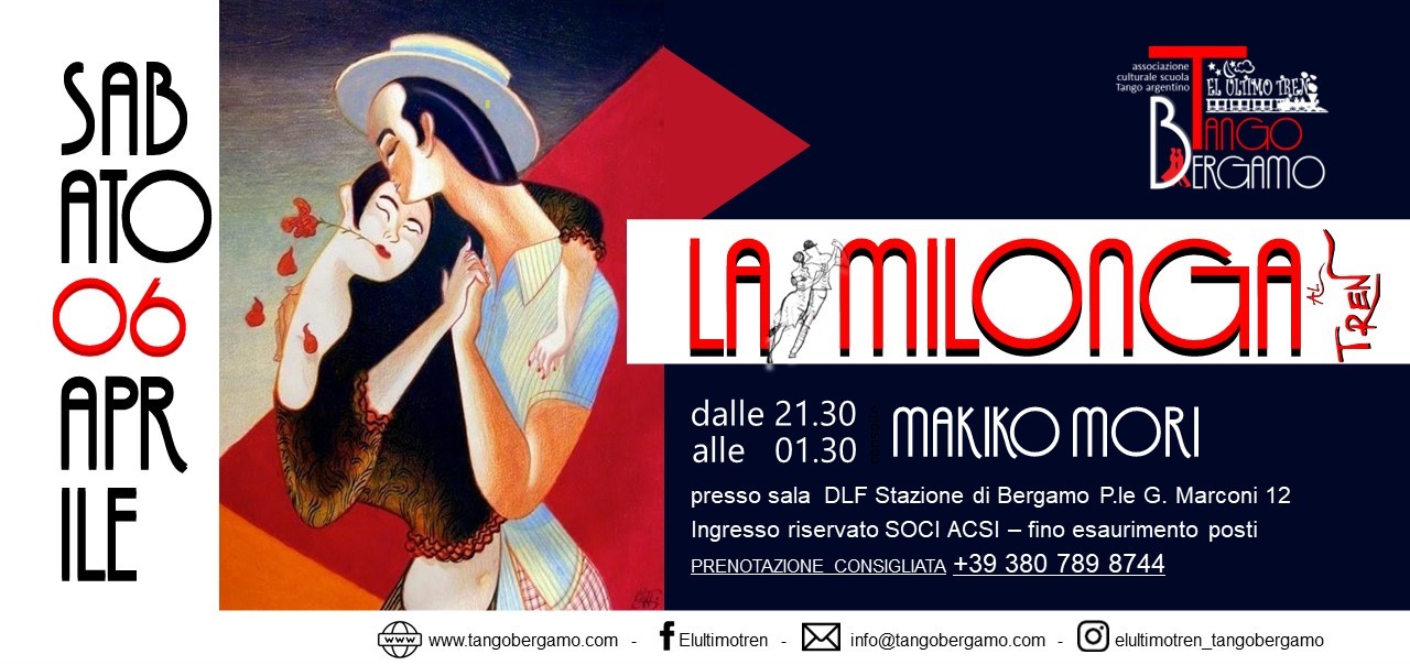 La Milonga del Tren! musicaliza Makiko Mori!