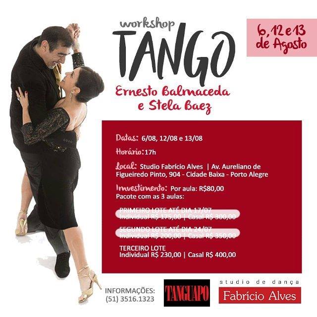 Milonga com Ernesto Balmaceda e Stela Baez