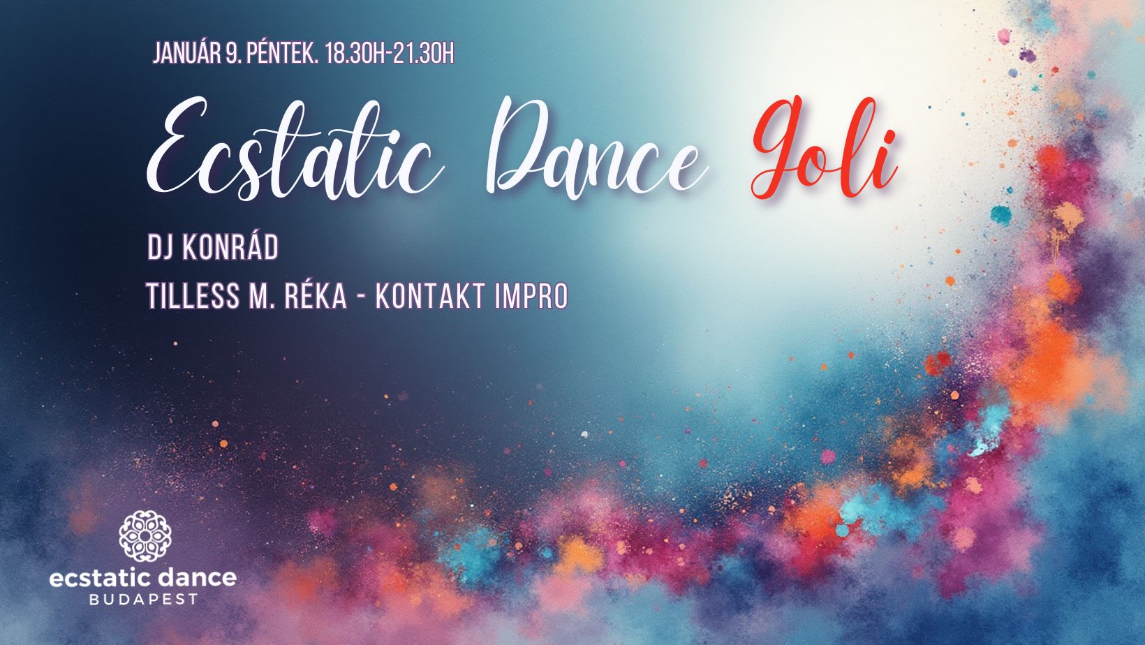 Ecstatic Dance GOLI Ébredések Konráddal és Rékával
