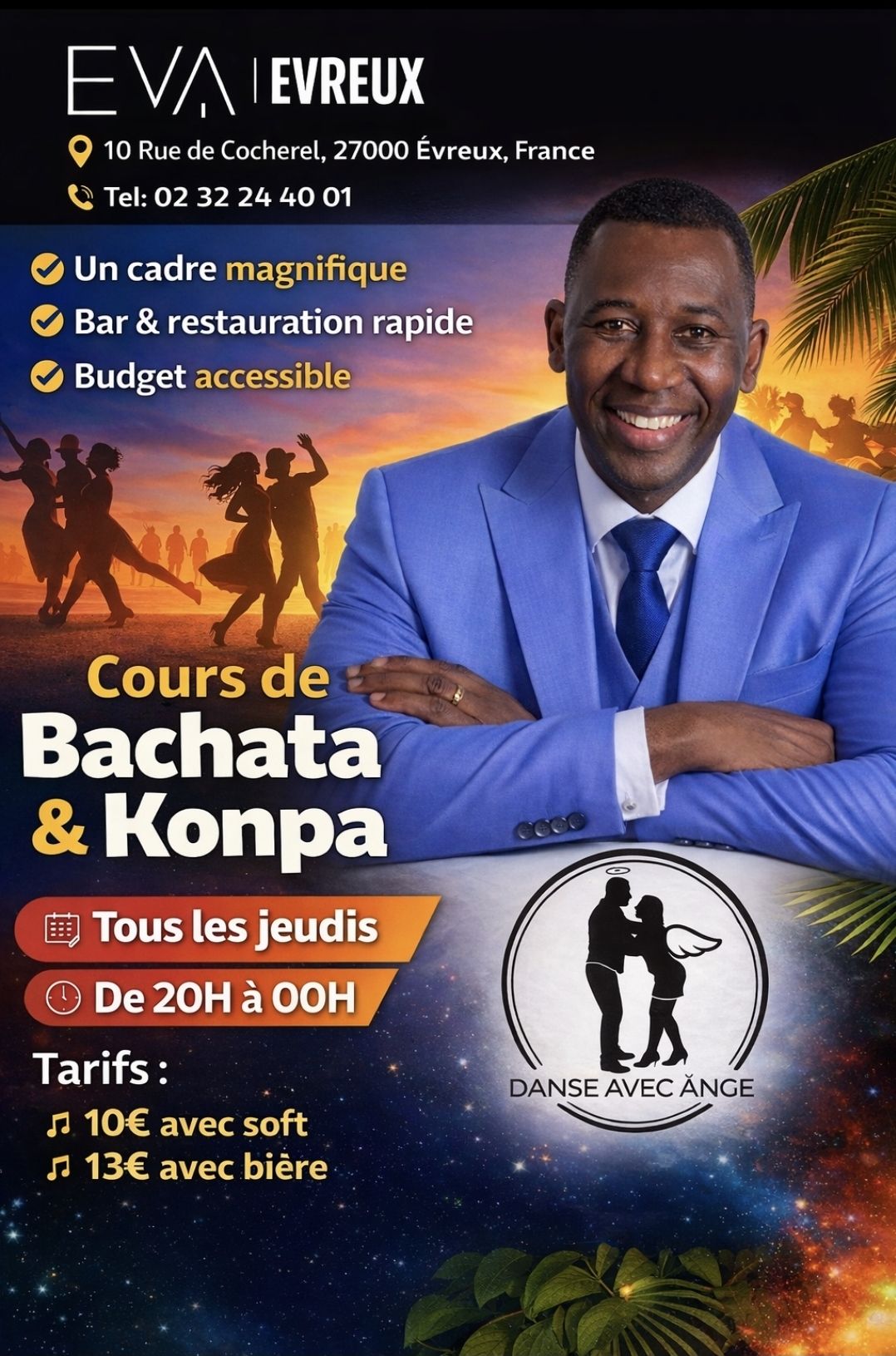 Cours Bachata & konpa à Evreux