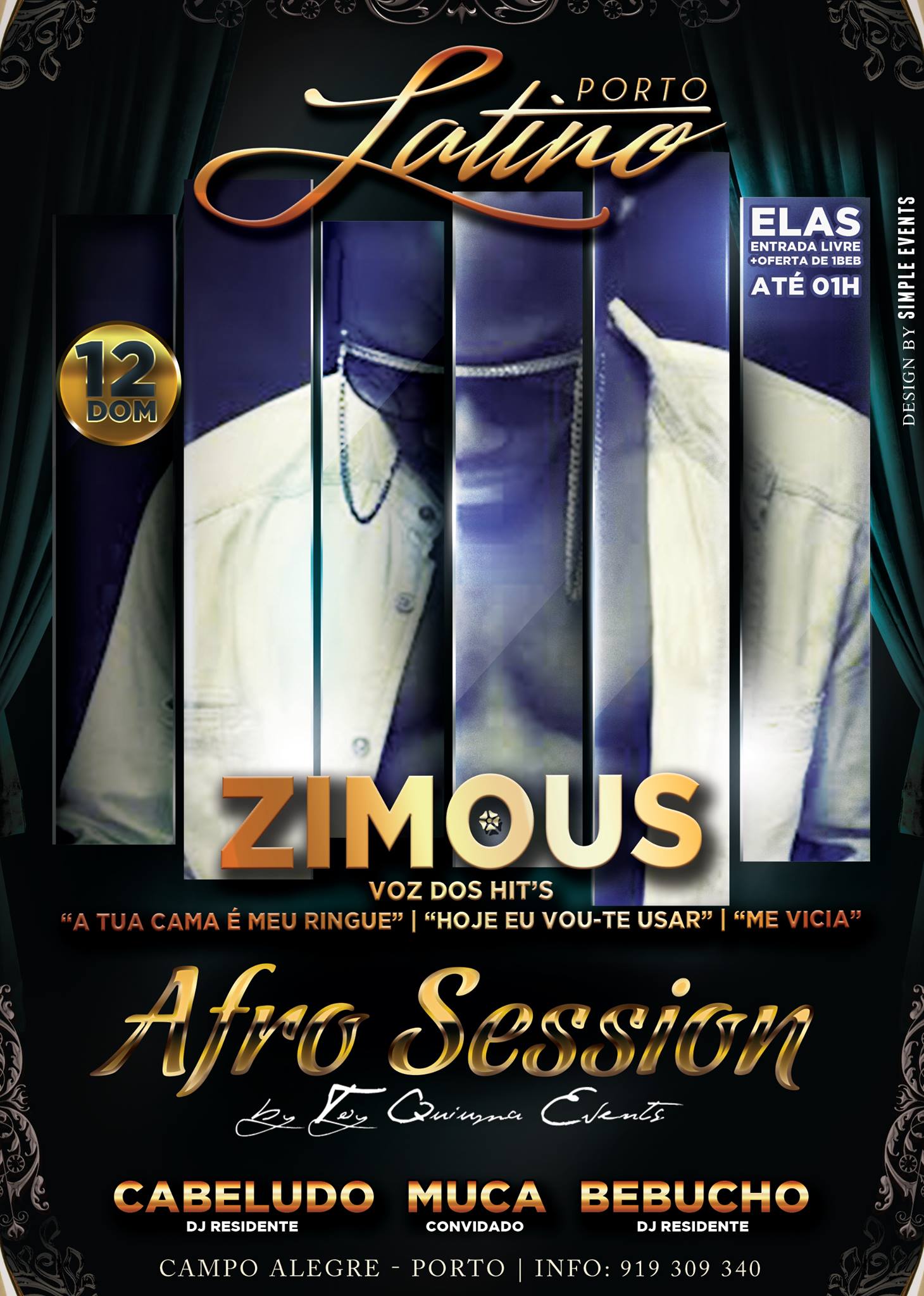 ZIMOUS DOMINGO 12 AFRO SESSION BY TOY QUIUMA PORTO LATINO
