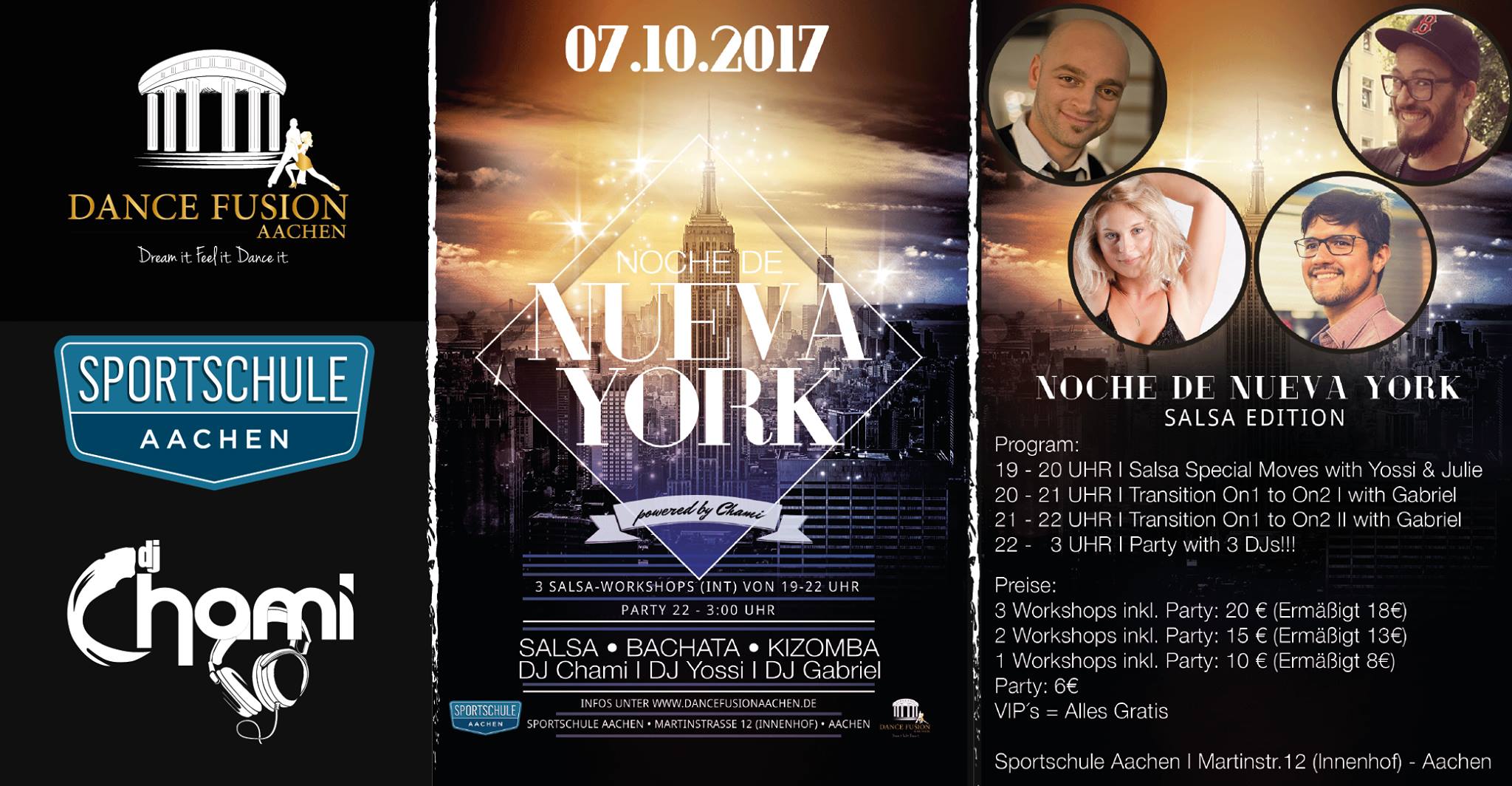 Danke! Noche de Nueva York Salsa Deluxe, I will be there!