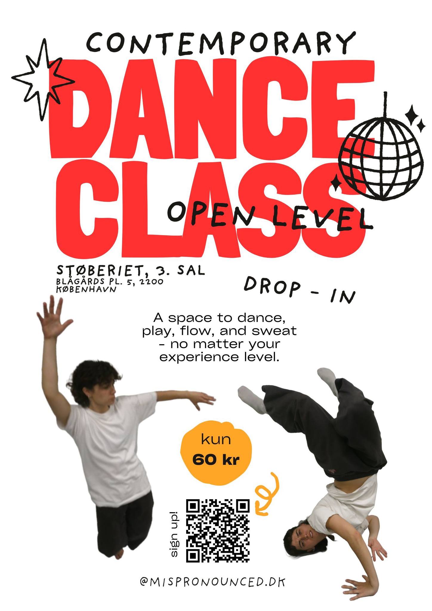 OPEN LEVEL DANCE CLASSES ON SUNDAYS @Støberiet