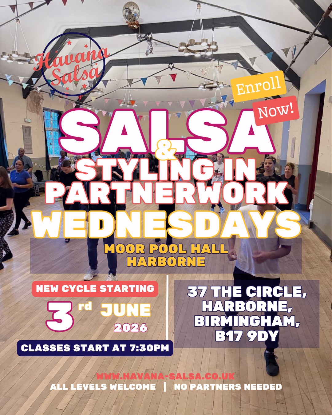 Brand New Beginner Salsa & Styling Every Wednesday in Harborne!
