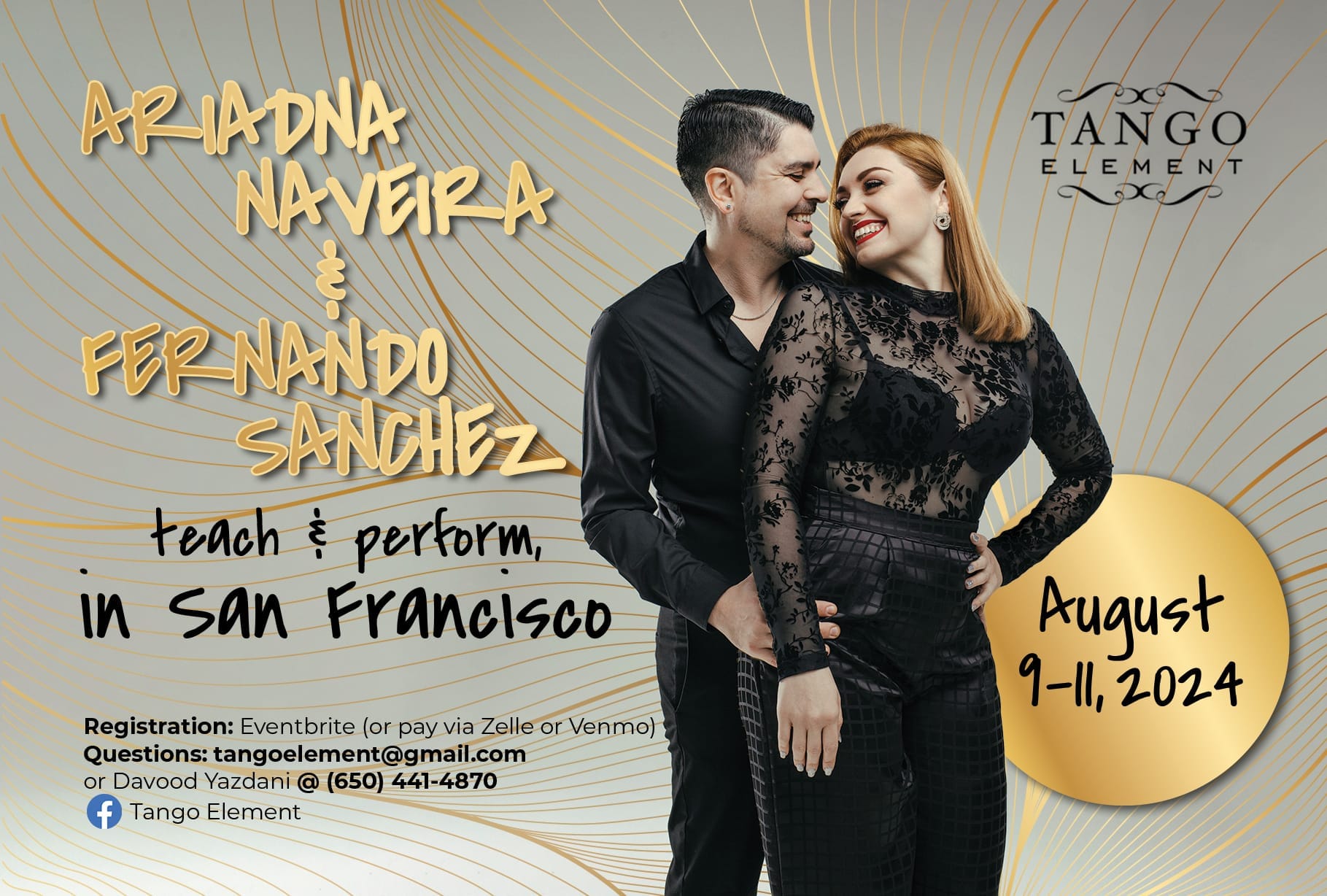 Ariadna Naveira & Fernando Sanchez in San Francisco August 9-11, 2024