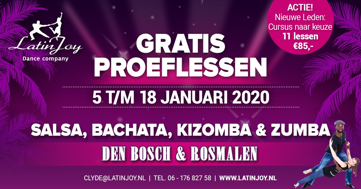 Gratis proeflessen Salsa, Bachata, Kizomba & Zumba LatinJoy DC