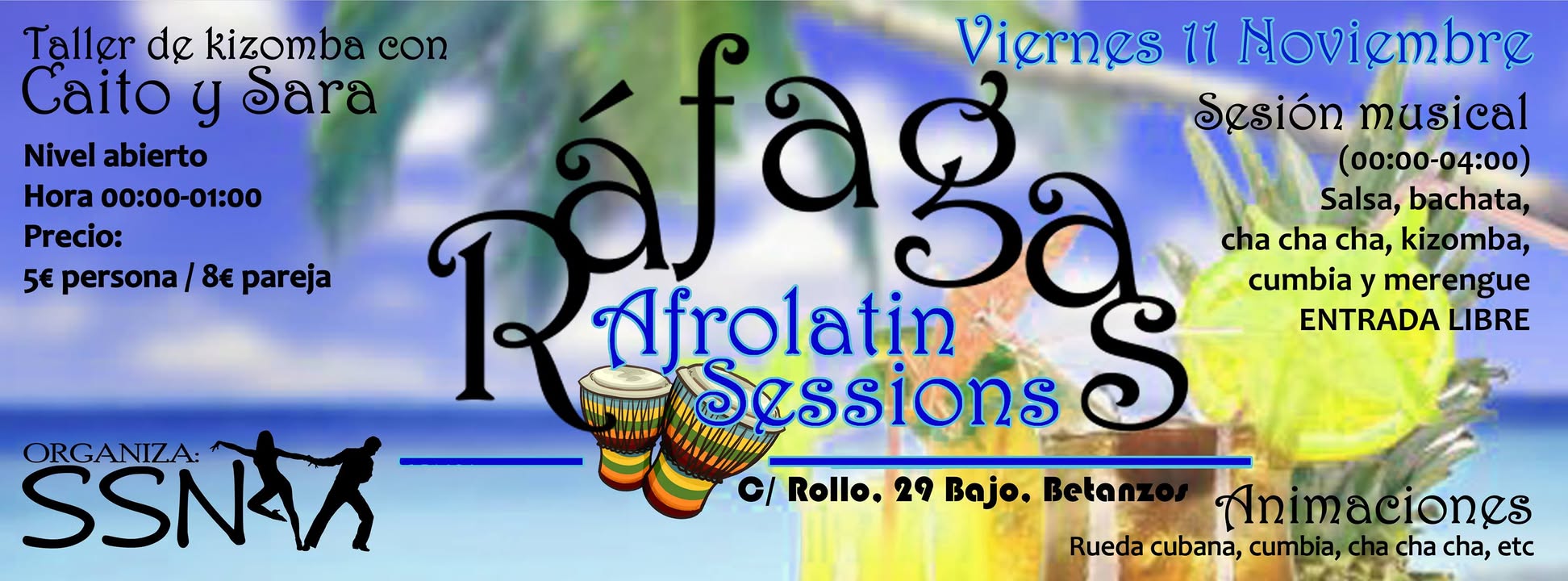 Rafagas Afrolatin Sessions. Kizomba con Caito y Sara.