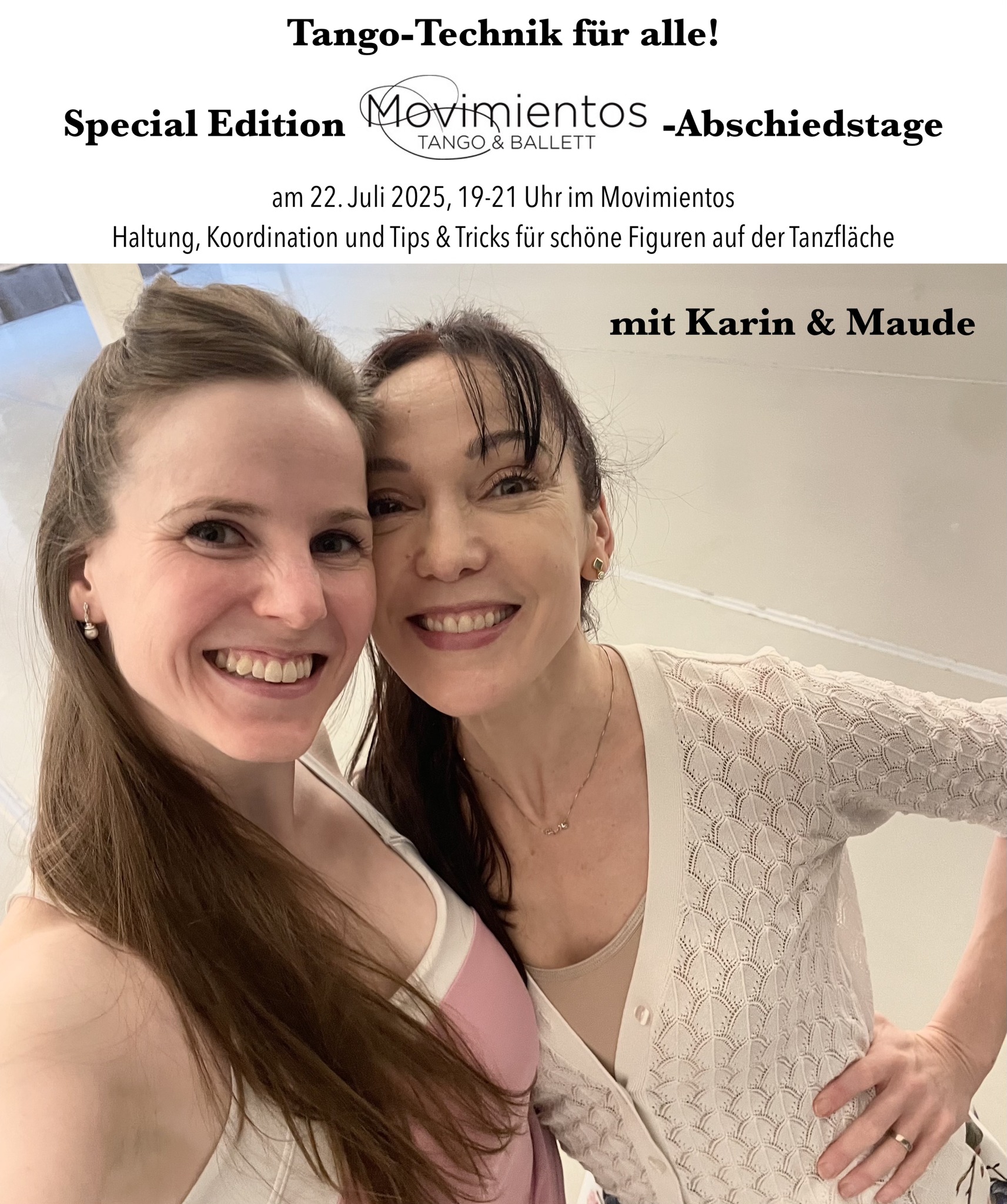 💃🏻Tango-Technik für alle!🕺🏻 Special Edition Movimientos-Abschiedstage