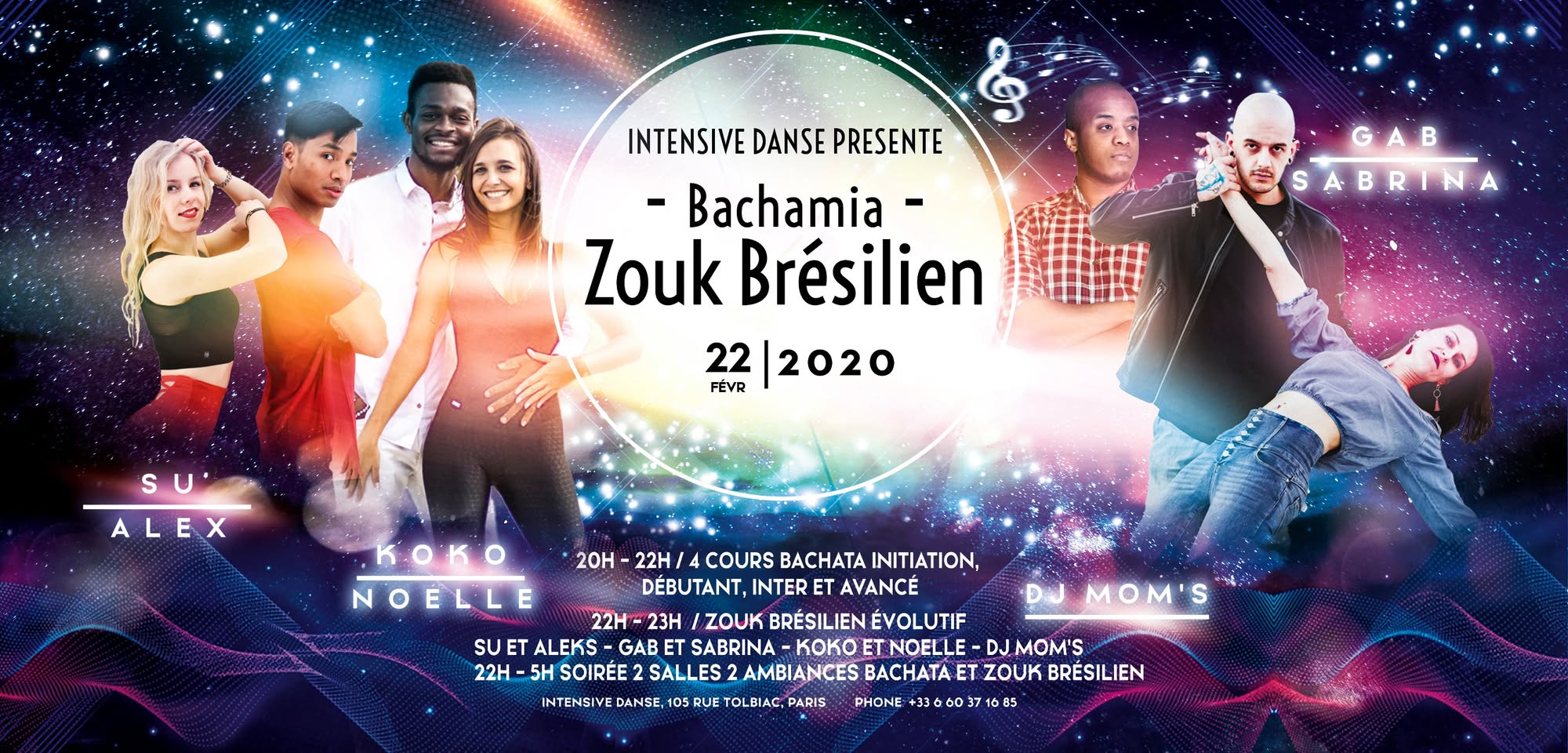 Bachamia avancé et Zouk - Su , Koko, Gab & Sabrina - DJ Mom's