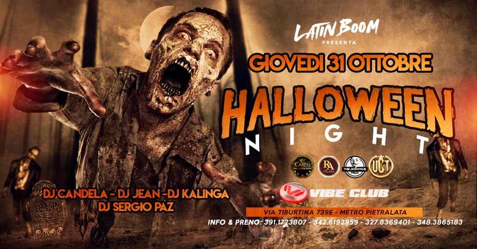 LATIN BOOM PRESENTA HALLOWEEN NIGHT VIBE CLUB