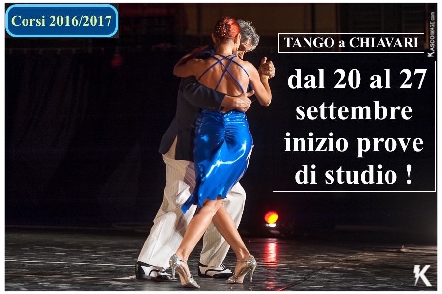 Chiavari CORSI Tango MAR 20 SETT- Inizio prove con PK TANGO