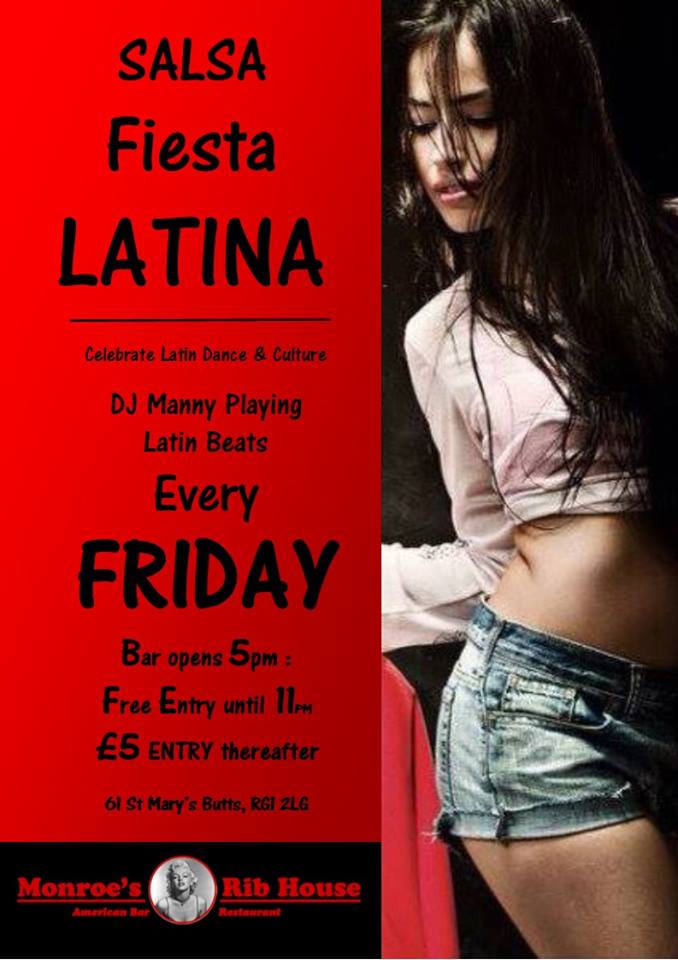 -★SALSA FIESTA LATINA★ @ Monroe's Rib House Reading Uk