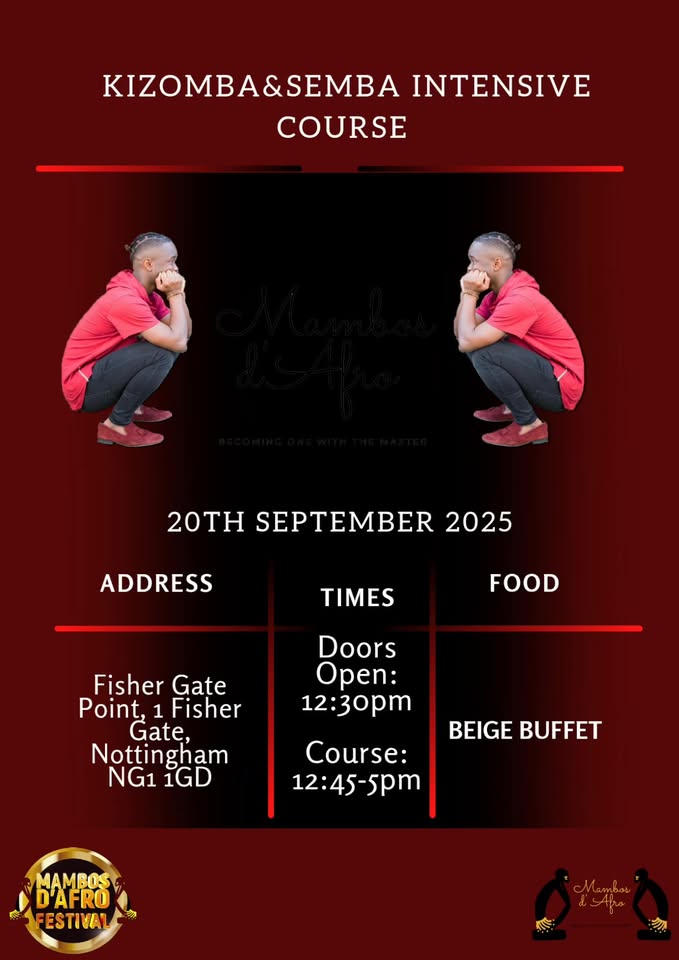 Becoming 1 with the Master - Kizomba & Semba Intensive Course - Nottingham by Mambos d'Afro
