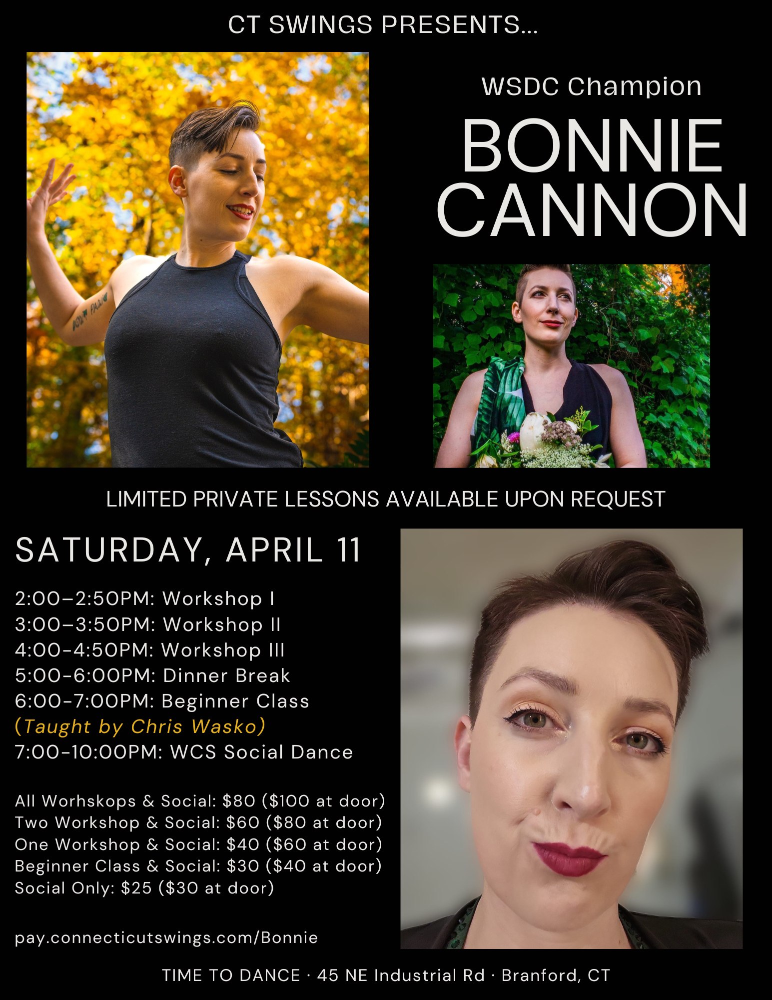 CT Swings presents WSDC Champion Bonnie Cannon
