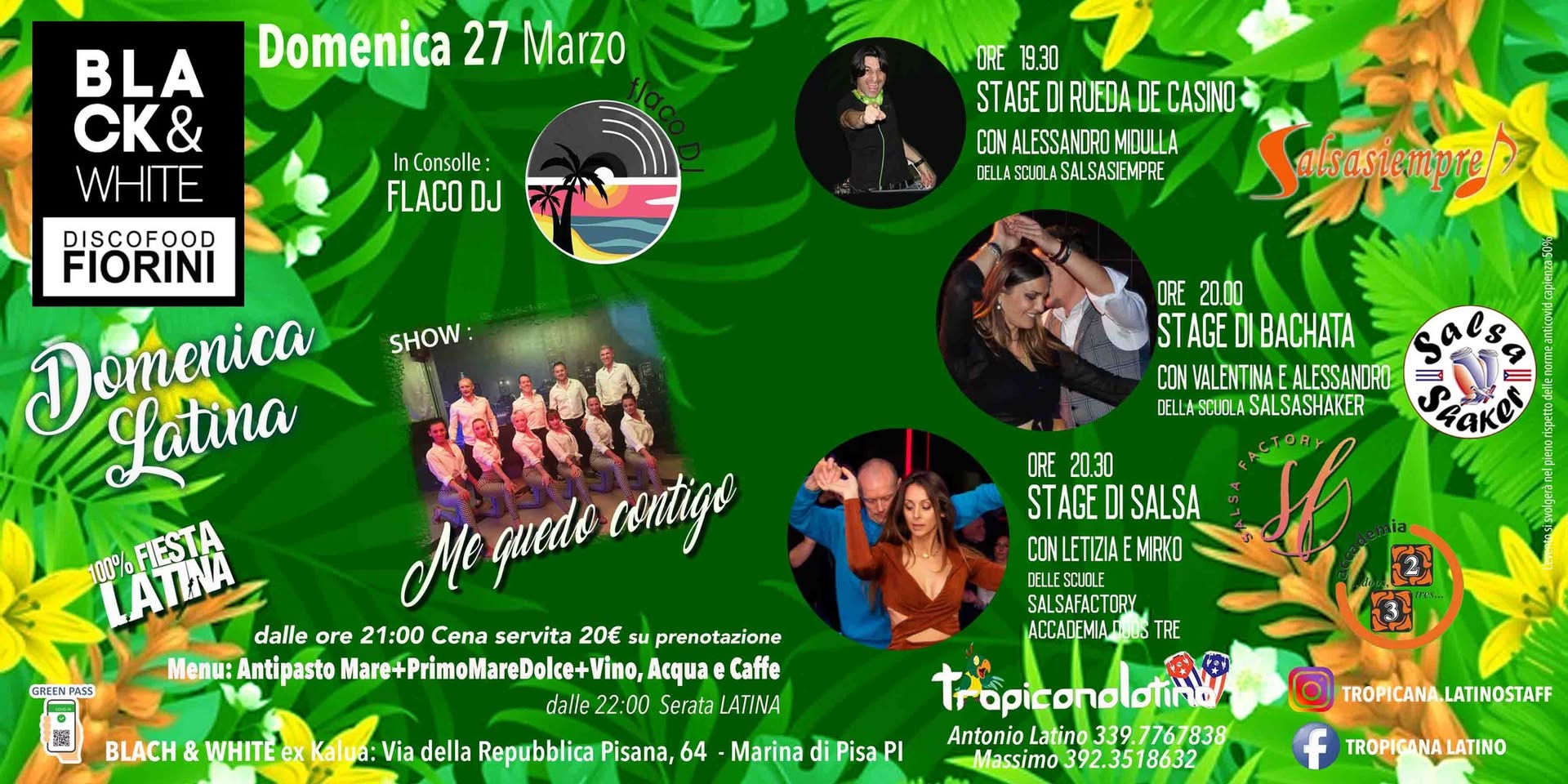 La Domenica Latina al BLACK & WHITE