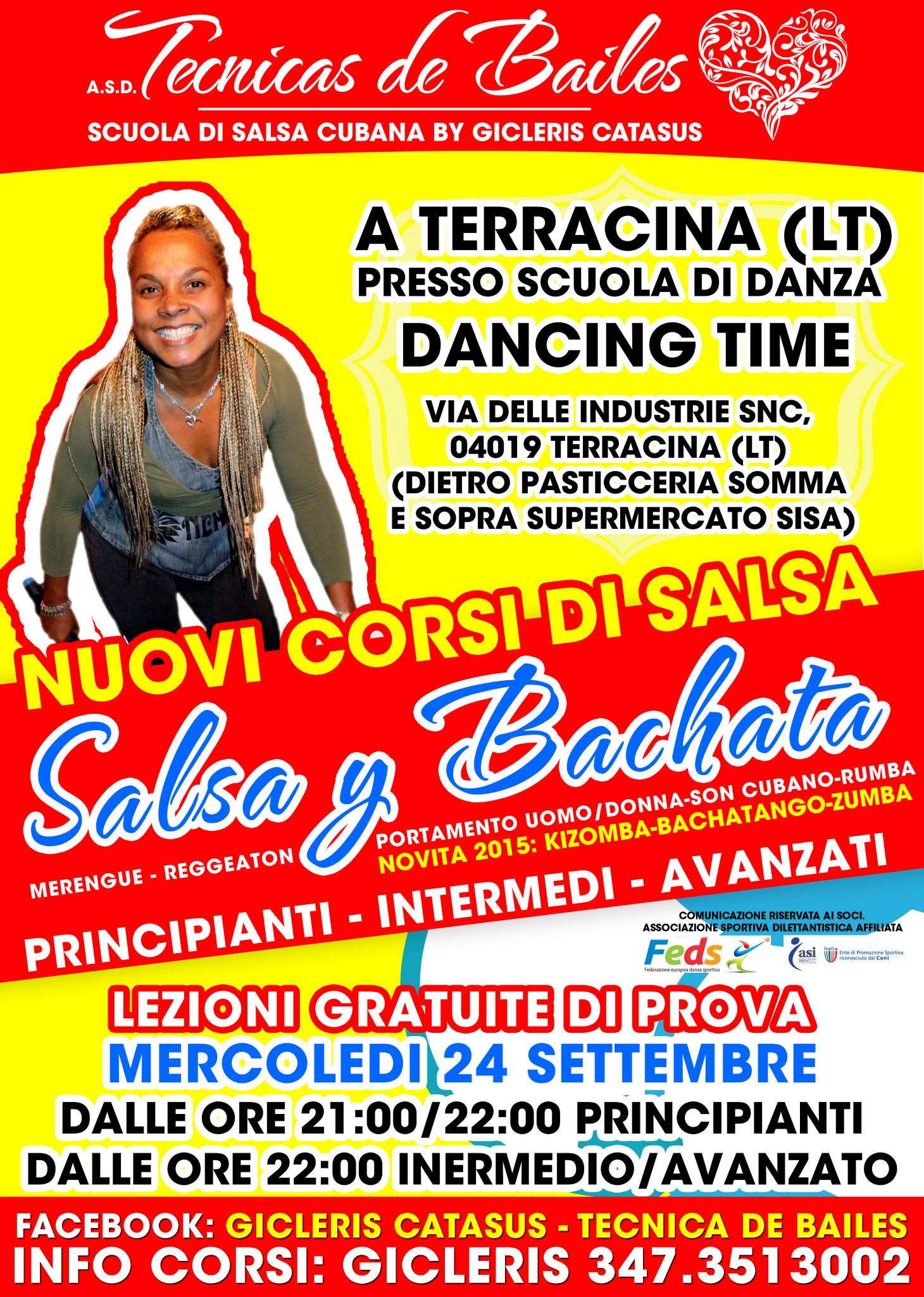 Nuovi Corsi di Salsa Cubana 2014 2015 - Scuola Tecnica de Bailes - Gicleris Catasus Cuba