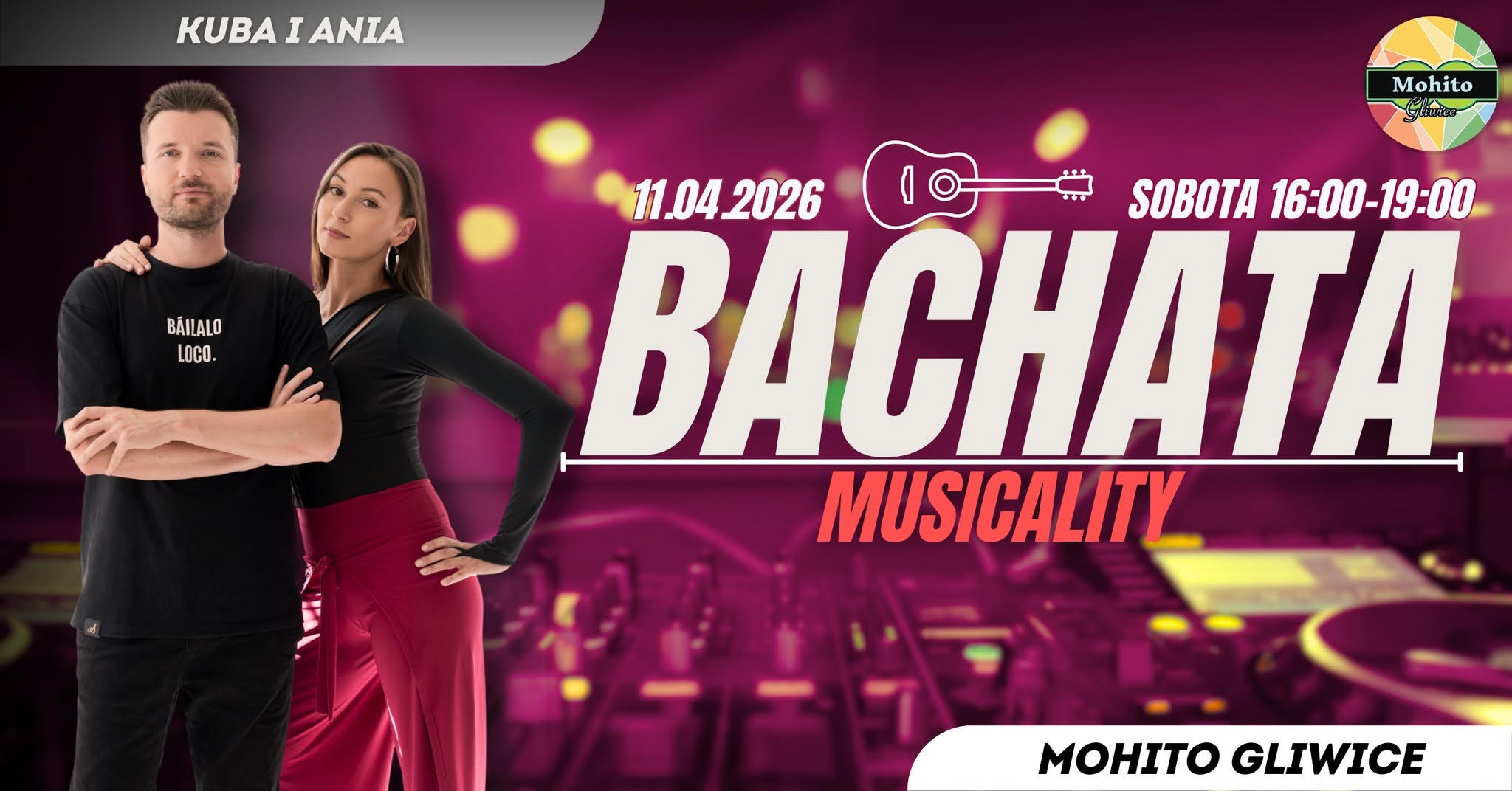 BACHATA MUSICALITY - ZAJĘCIA SPECJALNE Z KUBĄ I ANIĄ