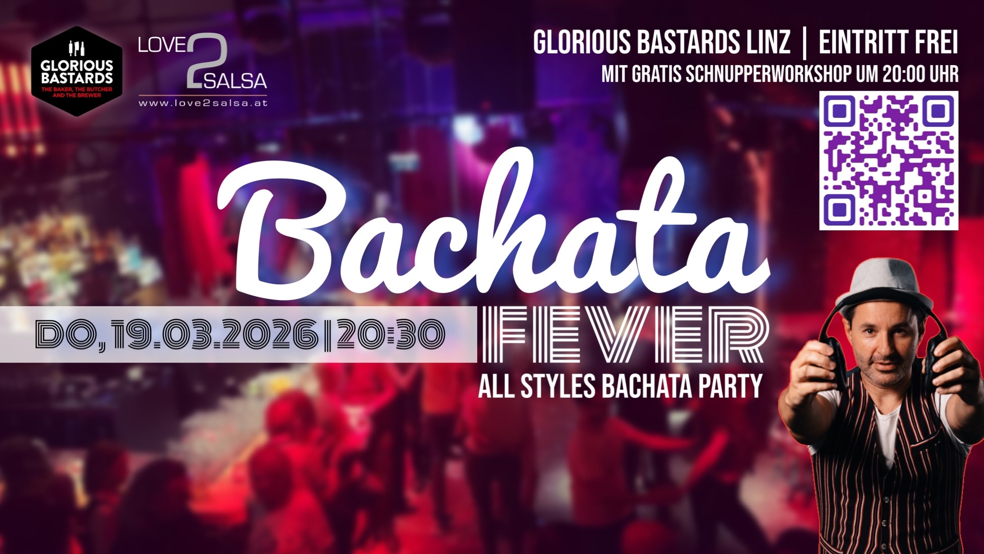 💙 Bachata Fever All Styles Bachata Party Jänner 💙