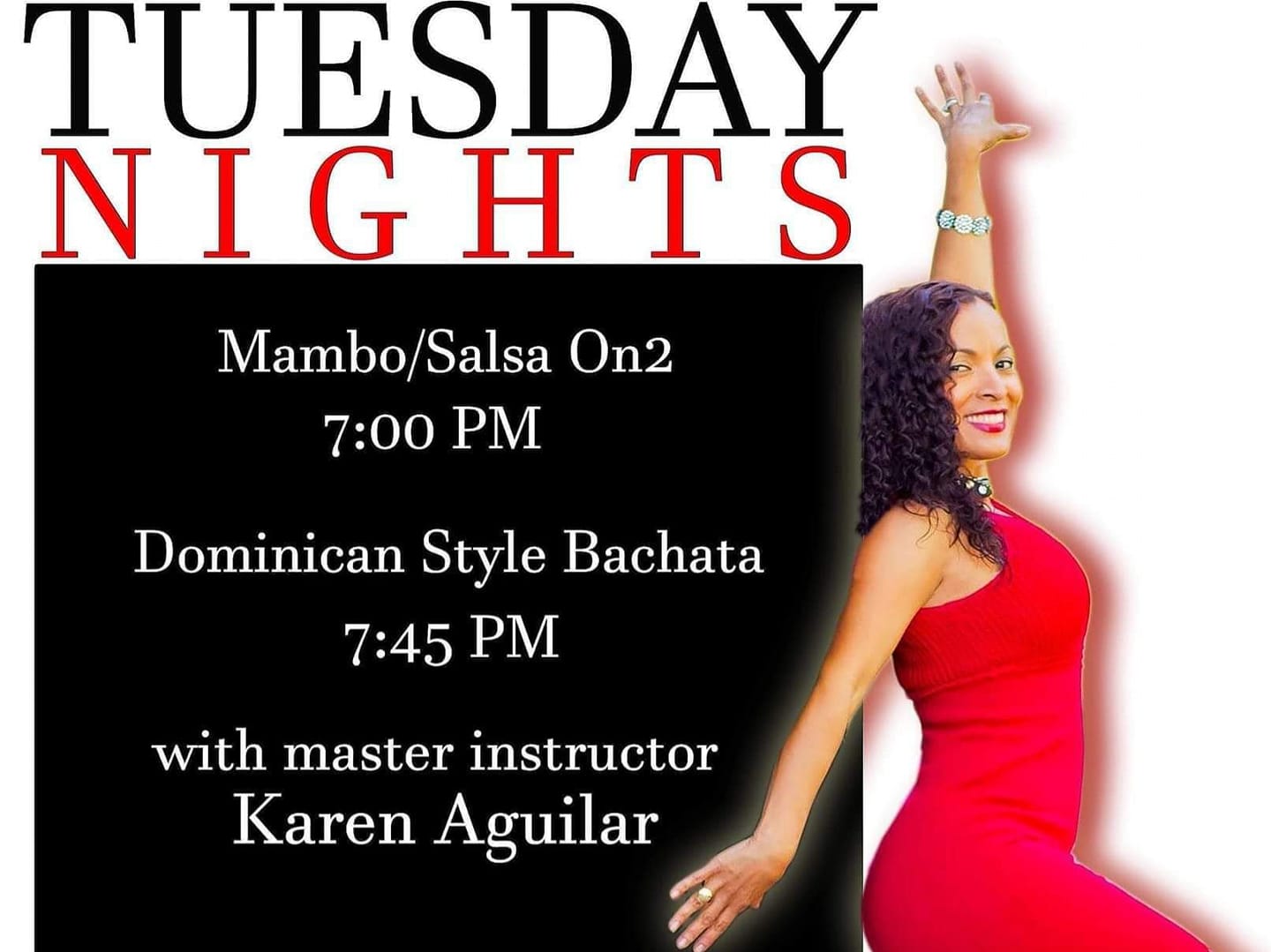 Tuesday ON2 Mambo Salsa & Bachata Night!