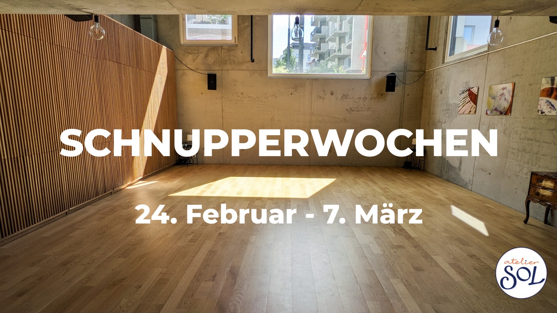 SCHNUPPERWOCHEN im Atelier SOL: Tango, Yoga, Pilates, Salsa, Gyrokinesis, Feldenkrais